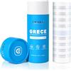 EMALLA GRECE Pellicola Tatuaggi Impermeabile 20cm*10m Ultrasottile 0.01mm Rotolo Bassa Lucentezza Cerotti Impermeabili Cura Post-Tatuaggio
