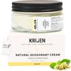 Krijen Crema deodorante per fiori di tiglio, 50 ml, priva di alluminio e vegano, contro sudore e macchie, per pelli sensibili, per donne e uomini, delicato sulla pelle, forte contro gli odori