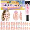 EBANKU 26 pezzi per bambini unghie finte bambini ragazze premere su unghie finte corte carino copertura completa acrilico chiodo suggerimento kit per ragazze decorazione unghie