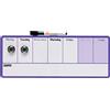 Nobo Mini Lavagna / Agenda Settimanale Magnetica Montabile su Parete / Frigorifero, Design a 2 Toni, Clip per Pennarello Integrata, 1 x Pennarello, Cancellabile a Secco, 360 mm x 140 mm, Viola