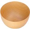 TOPINCN Ciotola in Legno Ipe Round Coor Ciotole per Riso Colore Chiaro Stoviglie per Luce Contenitore per Superficie Uteni Tronchi Ciotole per Snack (L)