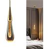 TPWEWRX 3W LED Apparecchi moderni a sospensione Creativo a goccia forma soffitto sospensione Luce a sospensione Art Deco pendente illuminazione lampadario per soggiorno camera da letto scala (A)