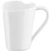 Alessi Mug To MMI24 - Tazza a Forma di Cuore di Design, in Porcellana Bone China, Bianco