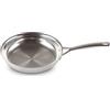 Le Creuset Padella bassa Classic in acciaio inox, diametro 24 cm, Argento, 96200224001100