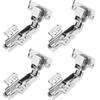eMagTech 4PCS Cerniere Fisse A 45 Gradi Cerniera Per Armadio Cerniera Per Ammortizzatore Idraulico Cerniera Porta Ad Angolo Pieghevole Cerniera Nascosta Per Porta Armadio Cerniera