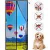 AWMDer Zanzariera Magnetica per Porte, 125 x 220 cm Crittografia Tenda Anti Zanzare, Chiuso Automaticamente Pieghevole Totalmente Magnetica, per Corridoi Porte Patio Nero