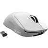 Logitech G PRO X SUPERLIGHT Mouse Gaming Wireless, Sensore HERO 25K, 25.600 DPI,