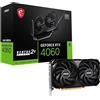 MSI GeForce RTX 4060 VENTUS 2X BLACK 8G OC Scheda Video - 8GB GDDR6 (17 Gbps/ 12