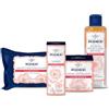 Acqua alle Rose, Kit Routine Viso Illuminante con Vitamina C, Acqua Micellare Bifasica, Crema Antirughe, Salviettine Struccanti, Esclusiva Amazon
