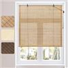 WOLTU Tenda a Rullo in Bambù, Protezione Solare, Protezione della Privacy, Oscurante da Interno a Rullo per Finestra/Porta, Filtro della Luce e Tenda di Ventilazione, Marrone, 140x160 cm