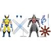 Marvel Hasbro Marvel Legends Series, Gameverse, Wolverine vs Marvel's Silver Samurai, action figure collezionabili