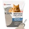 Flamingo Lettiera per gatti - lettiera agglomerante - Profumo di talco - 12L (12KG) per 10 settimane - Origine Canada - Zeolite blu - Ideale per 1 o più gatti
