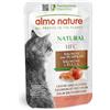 Almo Nature HFC Natural, Alimento Umido per Gatti - Salmone e Zucca, Human Grade, Gluten Free, Monoproteico, 55g, Confezione da 24