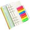VIVIIHOO A6 Nachfüllpapier schedari, divisori e registro, con inserti per calendario e raccoglitori, 135 fogli für A6 Notizbuch Tagbuch Bullet Journal