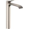 hansgrohe Vivenis 75042821 - Rubinetto moderno per lavabo da bagno, 1 maniglia, 1 foro, altezza 30,5 cm, in nichel spazzolato