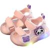 Generisch Sandali da ragazza, eleganti, con cinturini con fiori, adatti per bambine, stile principessa, con brillantini, adatti per la spiaggia, stile boho, scarpe estive antiscivolo, taglia 21-36, 23 EU