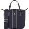 Tommy Hilfiger Donna Borsa Tote Bag Poppy Piccola, Blu (Space Blue Corp), Taglia Unica