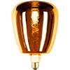 Suprema Lampada LED Vintage a Filamento, Finitura Rame, Dimmerabile, Attacco E27, Effetto Luce a Spirale, 220-240V, Luce Calda 2200K, 4W, Dimensioni 140x210 mm