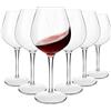 Michley Infrangibile Tritan Calici da Vino Rosso Plastica Dura, Bicchiere Vino da Campeggio da Viaggio BPA-Libera, 440 Ml (15 Oz) Set di 6