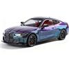 TGRCM-CZ 1/24 Compatibile con BMW M4, Modello Auto in Lega di Zinco con Tiraggio Posteriore, Veicoli con Suono e Luce per Collezionisti e Bambini di 3+ Anni, Regalo di Compleanno (Da Viola a Verde)