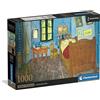 Clementoni - Puzzle Van Gogh 1000 Pezzi Arte, per Adulti e Ragazzi, Museum Collection, Tema Camera da Letto ad Arles, con Poster Incluso, Compact Box, Idea Regalo Made in Italy, 70x50 cm, 39968