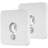REV Set di 2 lampade a batteria con sensore di movimento, 50 lm, dimmerabili, con strisce adesive per un facile montaggio, ideale come luce per scale, orientamento e armadio, bianco