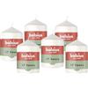 Bolsius - Candela a pilastro liscia - bianco - 8 x 6 cm - non profumata - cera vegetale naturale - senza olio di palma