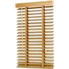 Sekey Persiana in legno, 50 mm, in vero legno, personalizzabile, 70 x 130 cm, colore legno naturale