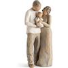 Willow Tree Enesco Figurina Siamo Tre, Resina, Willow Tree, Design di Suzan Lordi, 22 cm