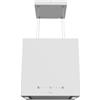 Cecotec Cappa Aspirante a Isola 44 cm - Cappa Cucina. Bolero Flux CCT 448000 White A++ 210W, Cappa soffitto 44cm inox bianco, Flusso d'Aria 800m3/h, A++, Remote, LED, Carbonio Ø176, alluminio 5 strati