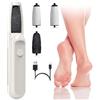 Robofun Rimozione calli elettrico per piedi, set di pedicure ricaricabile elettrico a 3 velocità, 4 lime intercambiabili, per talloni screpolati, calli e calli