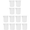 SHITOOMFE 250 ml di misurazione di misurini Misurazione brocca tazza di plastica set da 250 ml di becher graduato per i liquidi da cucina 12pcs
