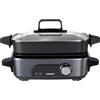Cuisinart Cook In 5 in 1 Multi Cooker | Grill, Sear, Steam, Simmer e Slow Cooker | Antiaderente, Piastre e padelle intercambiabili | Impilabile, facile da riporre | Efficienza energetica | Grigio