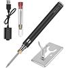 Towwoo Saldatore a Batteria Ricaricabile, Portatile Saldatore Ricaricabile USB, Mini Penna Kit di Saldatura a Stagno Professionale con Supporto in Metallo per Varie Riparazioni, 8W 5V Interfaccia 510