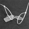 QWORK® Confezione da 100 etichette per cavi impermeabili con fascette in nylon - segnacavi a scatto in 2 dimensioni (30x10mm, 40x20mm)