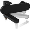 Ravak Rubinetto da bagno | Miscelatore monocomando per vasca da bagno | soluzione unica | CR 022 | RAVAK (Nero)