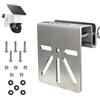 Luckwaii Supporto per Grondaia in Acciaio Inox per Eufy Security SoloCam S340, Staffa per Telecamera Esterna Solare Senza Trapano con Viti Antiruggine per Grondaie Compatibile con Telecamere IP PTZ