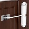 Vurlexat Chiudi Porta Automatico,Forza Regolabile Molla Chiudiporta,Chiudiporta Automatico con 4 Viti e Leva di Regolazion,Molla Per Porta da 40kg, per Casa e Ufficio,Leggero e Silenzioso,Bianco