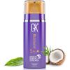 GK HAIR Global Keratin Leave In Bombshell Purple Cream (3.4 Fl Oz/100ml) Condizionamento levigante idratante idratante controllo del crespo per capelli biondi danneggiati rimuove