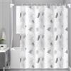 Rakiuty Tenda Doccia Impermeabile, Tenda Antimuffa per Doccia e Vasca da Bagno, con 12 Ganci, 180x200cm, Asciugatura Rapida, Lavabile, Per Dormitorio, Famiglia, Hotel