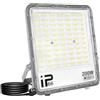 RIGIDON 1x 200W Faretto LED da Esterno con Spina, 20000LM Fari di Sicurezza, Proiettore Led, Faretti Led, Luce Bianca 6000K, IP66 Per Giardino Cortile Garage Piazza Officina (1.5M cable eléctrico)