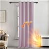 Deconovo Tenda per Interni Oscurante Camera da Letto 260 CM Altezza, Termica Isolante per Interni Moderne per Soggiorno 1 Pannello, 140x260 CM, Rosa Chiaro