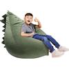 decalsweet Poltrona a Sacco per Bambini, Extra Morbido di Grandi Dimensioni Pouf di Peluche Bean Bag con Cerniera per Ragazzi Ragazze, Sacco di Fagioli per Vestiti, 80×76×63cm Dinosauri (Solo Copertura)