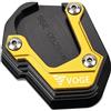 CCYYMOWOK Piastra Supporto Laterale Estensione Cavalletto Moto Accessori per Voge Valico DS900X DS525X DSX525 DSX900 525 900 DSX 525dsx 900dsx VOGE 300 Rally 2024 2025 (Oro)