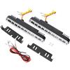 Kuuleyn Luce di marcia diurna, luce diurna a led, luce a led acrilica 5050 30led Luci di marcia diurna a due colori Drl Turn Lamp Fit for Car