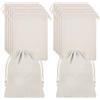 Fyguard 24 sacchetti di stoffa, 13 x 18 cm, piccoli sacchetti di stoffa con cordino, sacchetti di lino da riempire, sacchetti regalo per fai da te, compleanno, fai da te, matrimonio, per il fai da te
