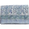 YUVANCRAFTS Copriletto indiano in cotone Kantha stampato a mano per letto matrimoniale (bianco, letto king size, 274 x 274 cm)