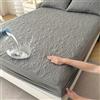 AOUHMN Coprimaterasso Una Piazza e Mezza, Coprimaterasso Matrimoniale/Singolo Impermeabile Lenzuolo con Angoli in Cotone e Microfibra Protezione Traspirante Anallergico Lavabile in Lavatrice,Grigio,120x200cm