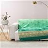 Bassetti Granfoulard Telo Copridivano, Copritutto, Telo Arredo Gran Foulard per divano, Copriletto, Copritavolo, cm 180x270 Art. PALLAVICINO VERDE V1