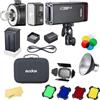 Godox AD200ProII AD200 Pro II 2.4G Tascabile Flash con AD-M Riflettore BD-07 Nido D'ape,0.01-1.8s Riciclo Tempo,2980mAh Litio Batteria per Canon Sony Nikon Fuji Fujifilm Olympus Panasonic Pentax